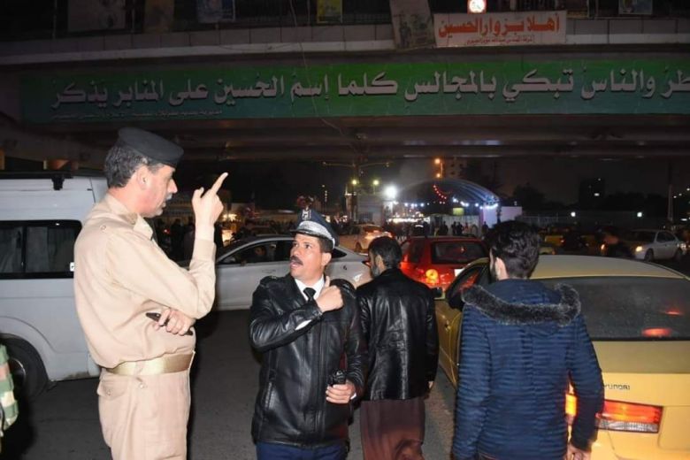 قائد شرطة كربلاء يتابع ميدانياً تأمين أهم شارع حيوي في المحافظة