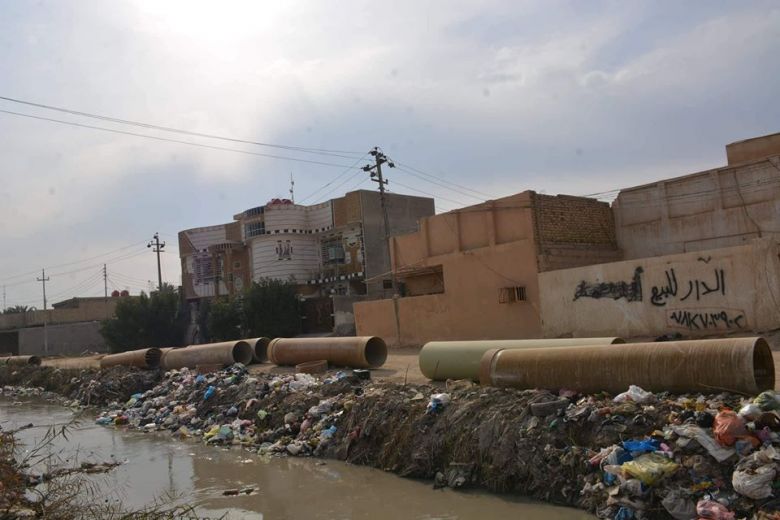 محافظ كربلاء يوجّه بتغليف مبزل (الحيدرية) للقضاء على مخاطر التلوّث
