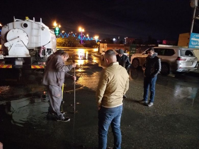 مديرية مجاري كربلاء تستنفر جهودها بعد هطول الأمطار