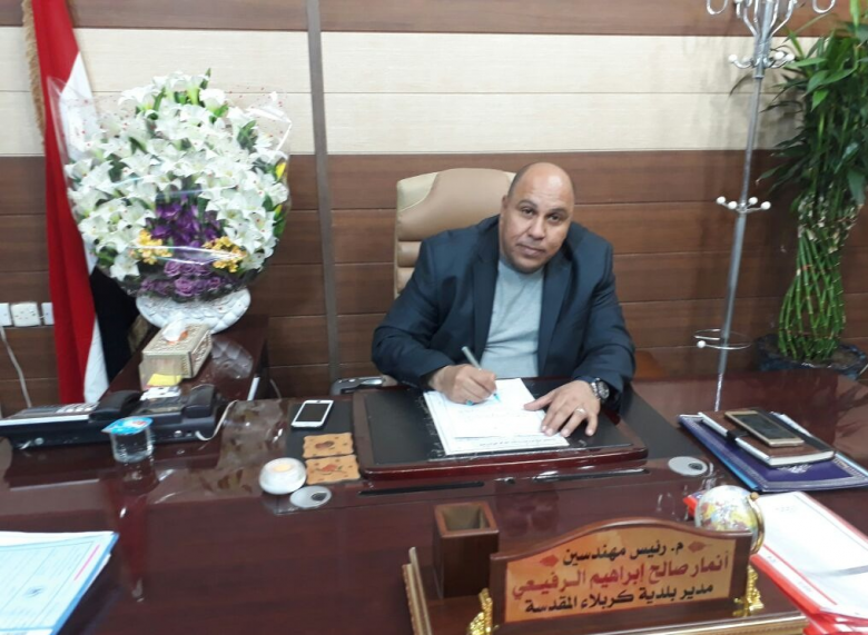 بلدية كربلاء.. تنفيذ بناية عن طريق (المساطحة) دعماً للأنشطة التجارية