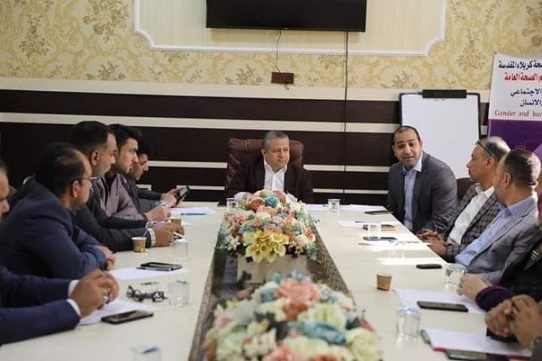 اجتماع موسّع بدائرة صحة كربلاء لبحث الإجراءات المُتخذة لمواجهة (فيروس كورونا)