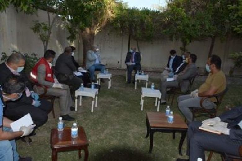 محافظ كربلاء يبحث سبل التعاون مع منظمات دولية للقضاء على فيروس كورونا في المحافظة