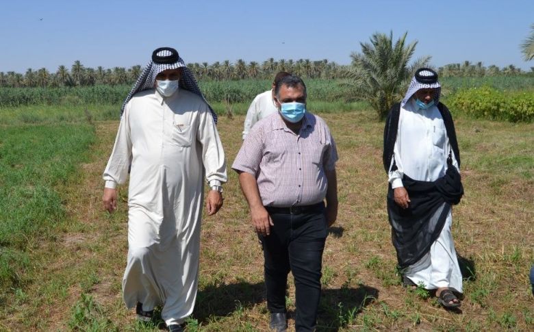 الجمعيات الفلاحية والموارد المائية في كربلاء تجريان جولة ميدانية وكشف موقعي في حوض نهر الفرات