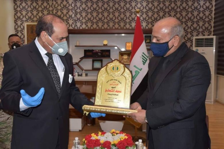 وزير النقل في كربلاء والخطابي يبحث معه اربعة مشاريع مهمة للمحافظة