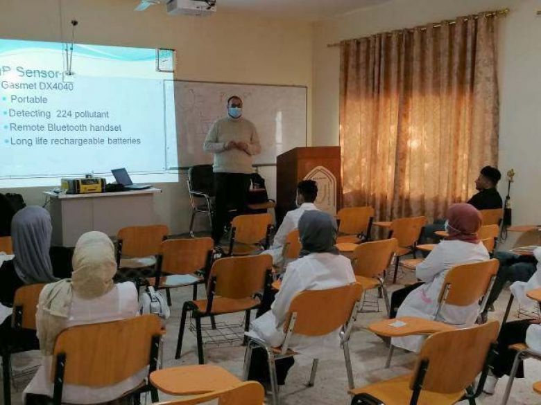 لدعم الجهد العلمي بيئة كربلاء تقوم بإلقاء المحاضرات والتدريب العملي