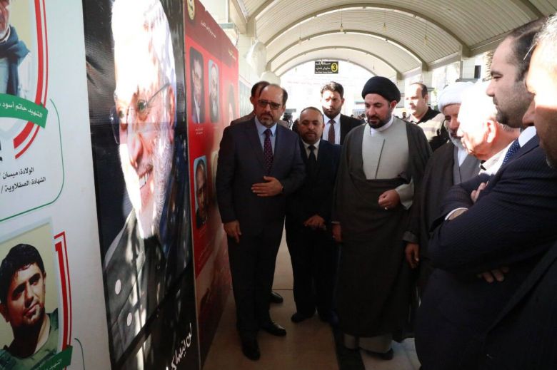 مؤسسة الشهداء فرع كربلاء تقيم معرضا فنيا يوثق جرائم البعث البائد