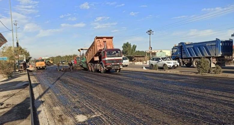 بالصور/محافظة بابل تعيد تأهيل مدخل المحافظة مع كربلاء