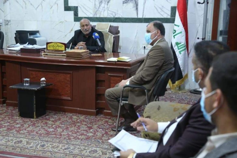 الخطابي في مديرية بلديات كربلاء للاطلاع على العمل والاشادة بخطة الزيارة الشعبانية
