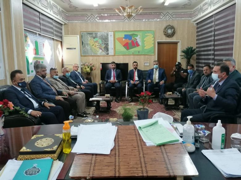 مدير زراعة كربلاء يلتقي مدير عام دائرة التجهيزات الزراعية