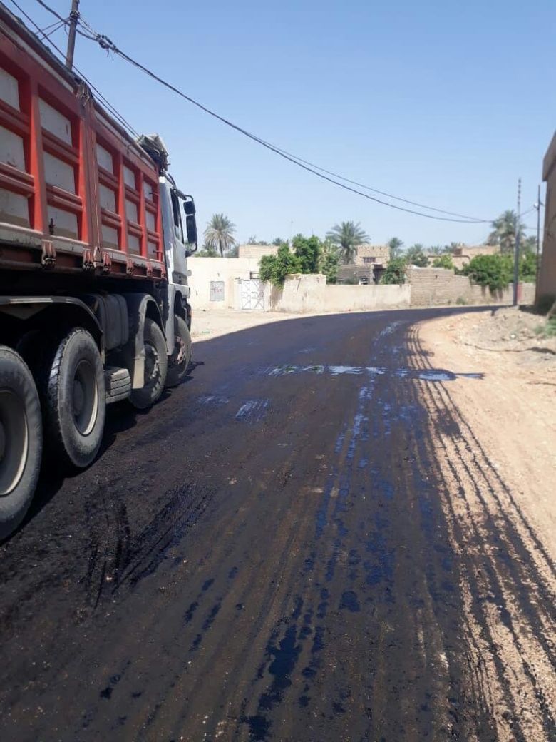 طرق وجسور كربلاء: أكساء عدة طرق  في ناحية الخيرات