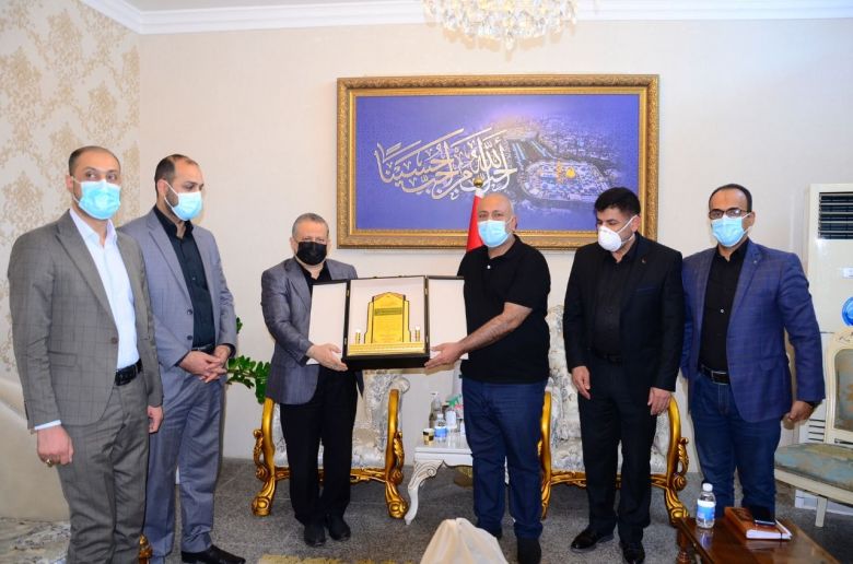 منتسبو  صحة كربلاء يقدمون شكرهم لمحافظ كربلاء المقدسة لدعمه المتواصل للدائرة