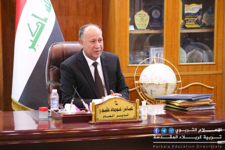 لبحث سبل الارتقاء بالعملية التعليمية...مدير تربية كربلاء  يلتقي وفد اليونسكو