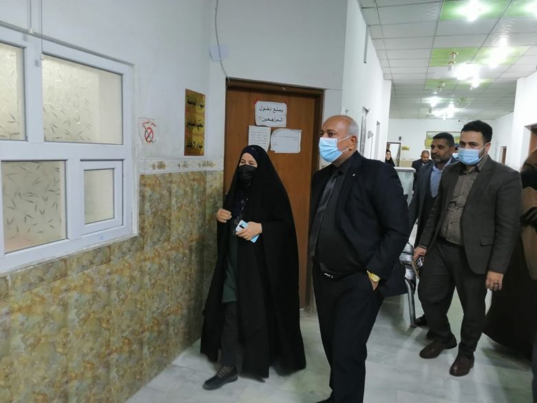 محافظ كربلاء المقدسة يجري زيارة الى دائرة التقاعد للوقوف على احتياجاتها