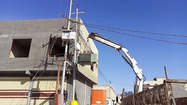 كهرباء كربلاء تواصل حملتها لرفع التجاوزات في المحافظة