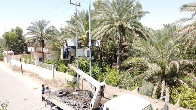 كهرباء كربلاء: الاعمال مستمرة لملاكات الحسينية لتغطية الخدمات في القضاء