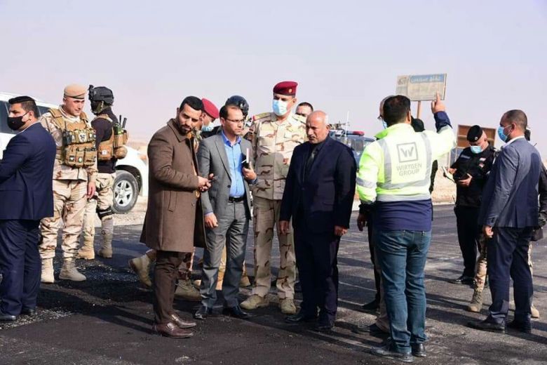 للاطلاع على نسب الانجاز وتطور العمل... محافظ كربلاء المقدسة يتفقد مشروع طريق كربلاء - الرزازة