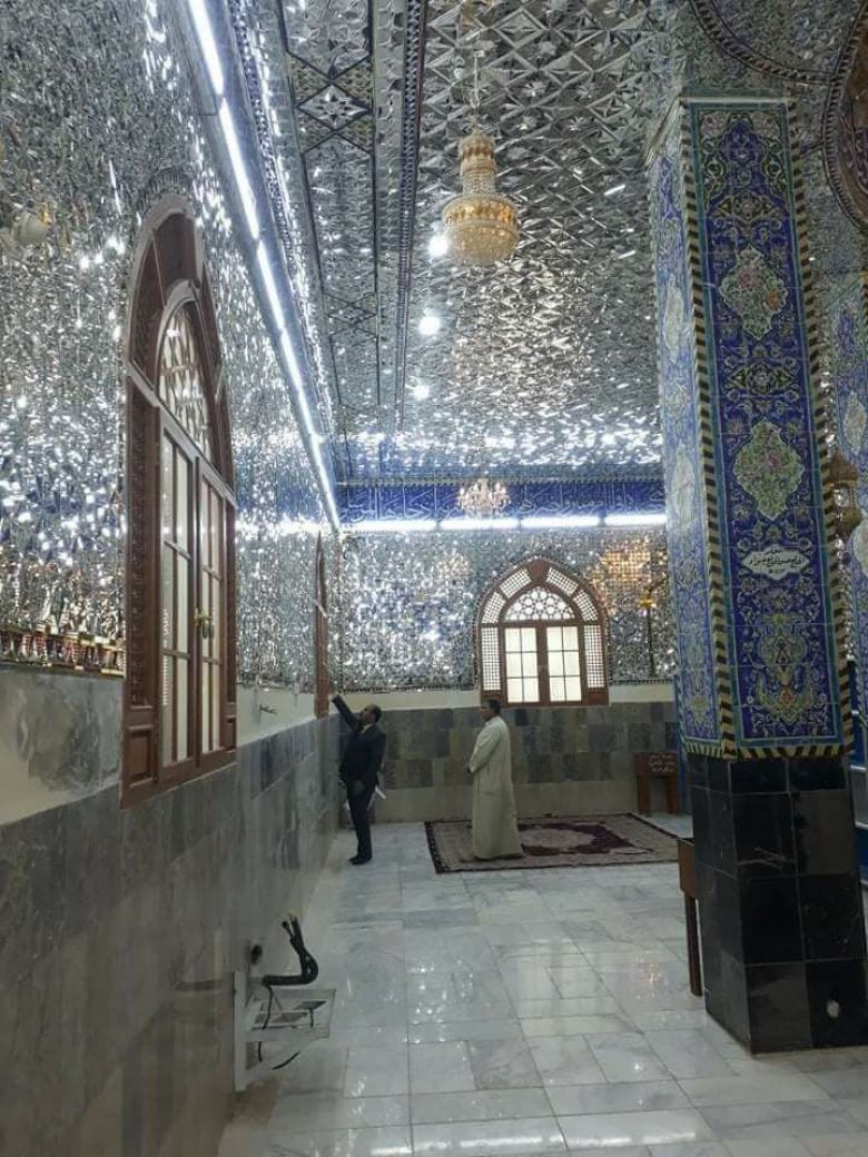 قائمقام عين التمر:انجاز المرحلة الثانية من تغليف مرقد السيد احمد بن هاشم ع