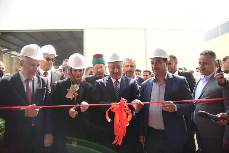 الخطابي يفتتح مصنع التعريج الورقي وإنتاج الكارتون في كربلاء