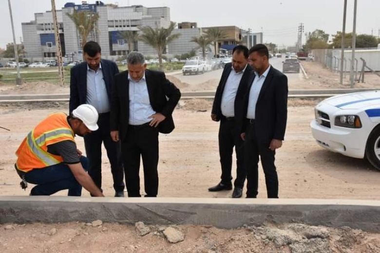 النائب الأول لمحافظ كربلاء المقدسة يطلع على احد المشاريع الخدمية  ويعلن عن نسبة انجازه