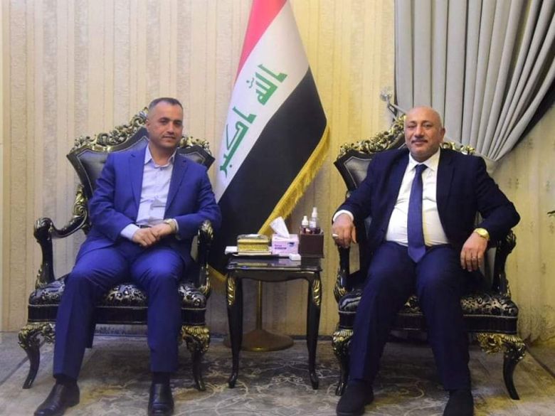 الخطابي يستقبل النائب عن كربلاء طارق الخيكاني