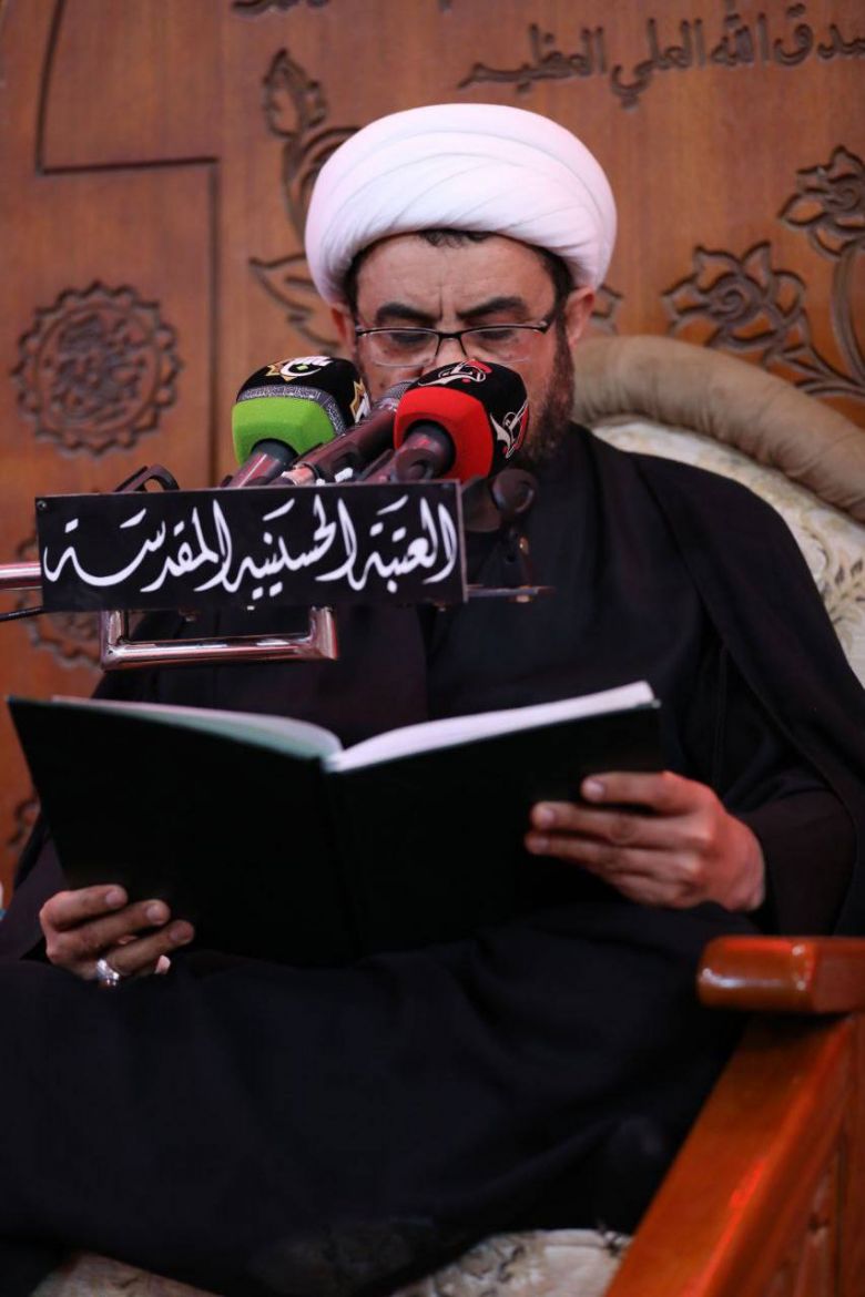 بالصور.. قراءة مقتل الامام الحسين (ع) في الصحن الحسيني الشريف