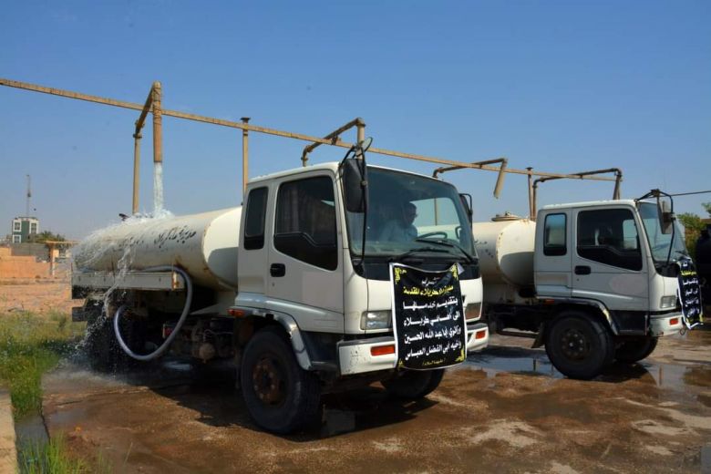 ماء كربلاء : مستمرون بتقديم الخدمات خلال ساعات الذروة لزيارة عاشوراء