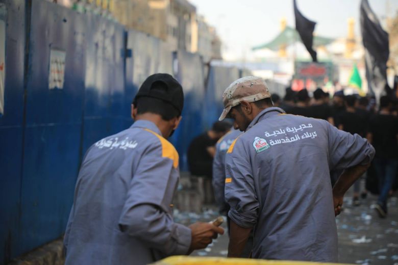 بلدية كربلاء تكشف عن تهيئة كافة المستلزمات البشرية والآلية اللازمة لتغطية الزيارة المليونية