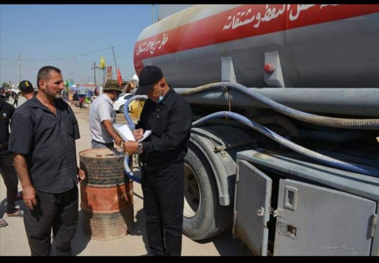 المنتجات النفطية توفر ٣٢ مليون لتر من المشتقات في زيارة الاربعين