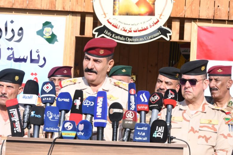 عمليات كربلاء تعلن مقتل ارهابيين اثنين يرتدي احدهما حزاما ناسفا