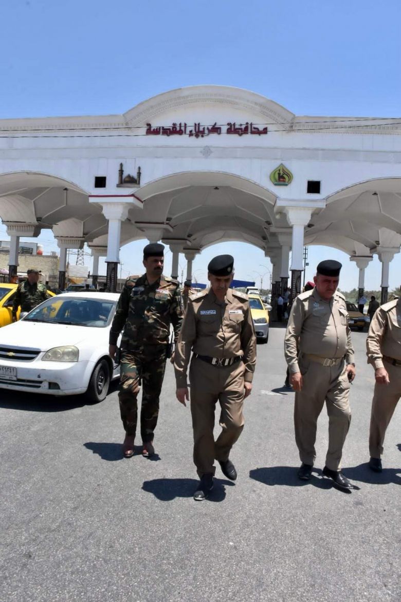 شرطة كربلاء تطبَّق الخطة الأمنية المعدة لزيارة يوم عرفة وعيد الأضحى المبارك