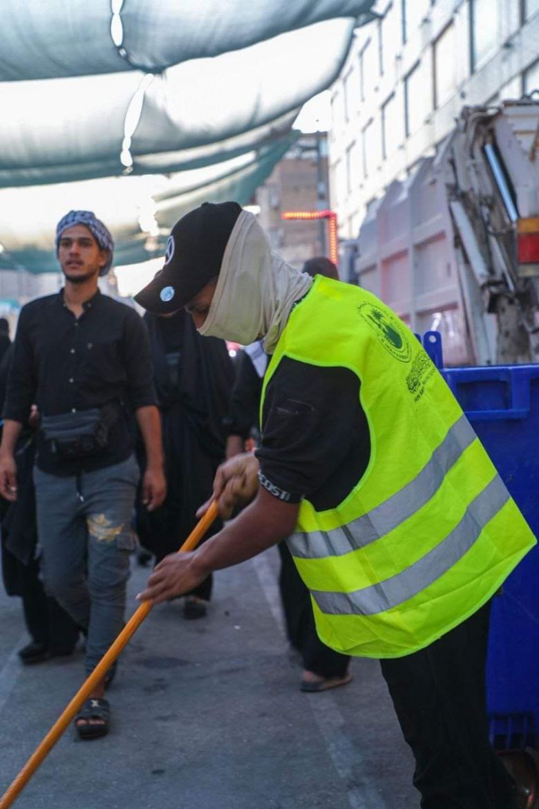 بلدية كربلاء تستنفر اربعة الاف مهندس نظافة في زيارة الاربعين