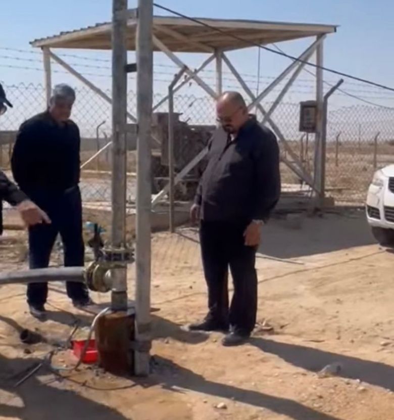 زراعة كربلاء تنجز عدداً من شمعات المياه على طريق النجف