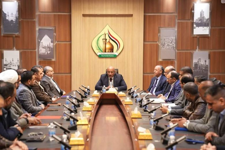 محافظ كربلاء يؤكد اتباع آلية العمل التكاملي بين دوائر المحافظة