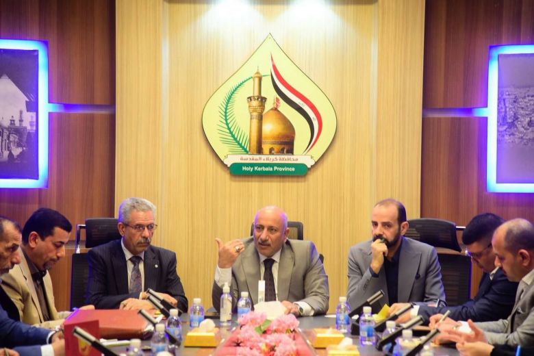 محافظ كربلاء يناقش آليات تسريع العمل في مشاريع عام 2024