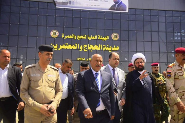 محافظ كربلاء يتفقد الطريق البري الخاص بتفويج لحجاج بيت الله الحرام