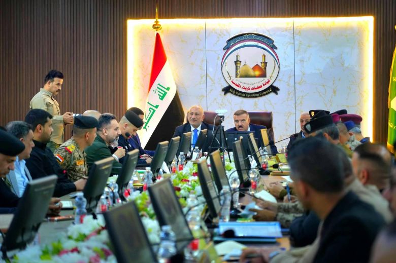 محافظ كربلاء ووزير الداخلية يعقدان مؤتمراً أمنياً وخدمياً استعداداً لزيارة النصف من شعبان