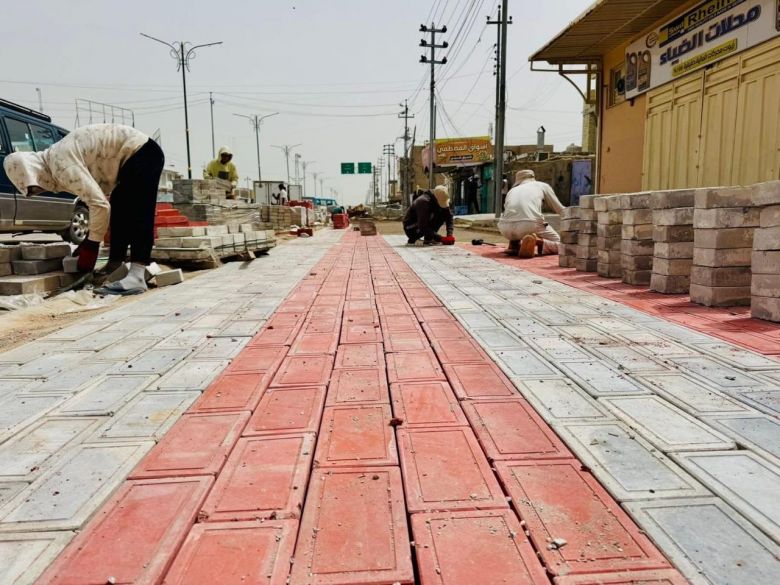 كوادر بلديات كربلاء تواصل توسعة شارع محطة الوقود – سيطرة أم الهوى