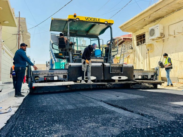 تطوير 152 شارعاً في قضاء الهندية ضمن مشروع حيوي وبنسبة إنجاز 61%